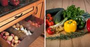 Dzięki tym rozwiązaniom raz na zawsze wygospodarujesz w kuchni miejsce na owoce i warzywa