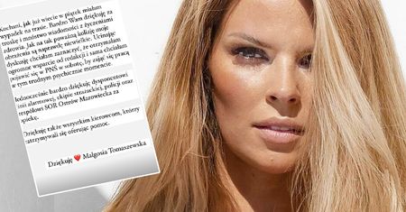 Poturbowana po wypadku Małgorzata Tomaszewska poprowadziła "Pnś". Teraz wydała oświadczenie. Tak potraktował ją pracodawca