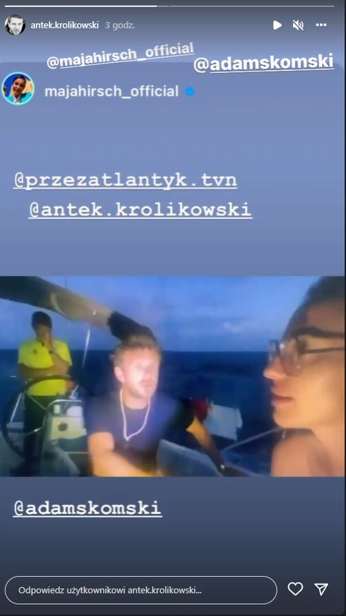 Antek Królikowski dostał w twarz od Mai Hirsch