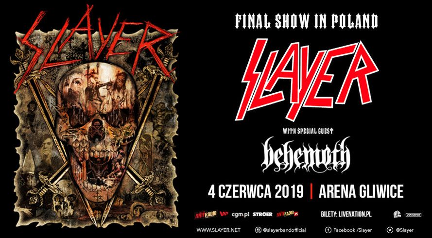 Miasto Gliwice oraz Live Nation prezentują: Behemoth gościem specjalnym Slayera