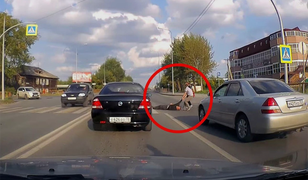 Szokujące zachowanie na drodze. Wszystko nagrała kamera