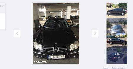 Niecodzienne ogłoszenie staje się hitem w sieci. Mercedes CLK na sprzedaż