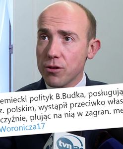 Młody dziennikarz TVP chciał przyłożyć Budce. Spotkał się z miażdżącą reakcją