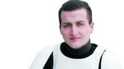 Michał w swojej zbroi