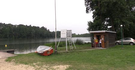 Utonięcie na jeziorze w Szamocinie