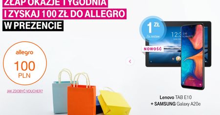 100 zł do Allegro w prezencie w T-Mobile. Najlepsze promocje 01.07.19