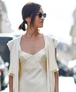 STREET STYLE: Seksowna sukienka slip dress