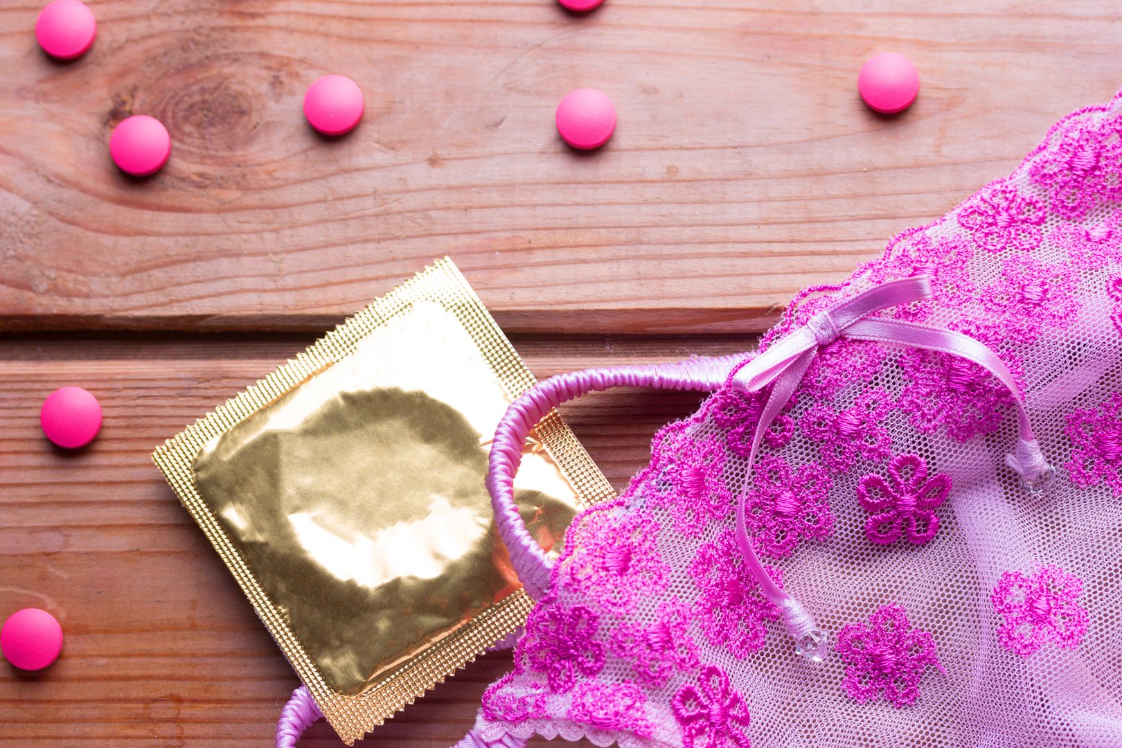 contraceptive pill and condom.different contraceptin metods concept 