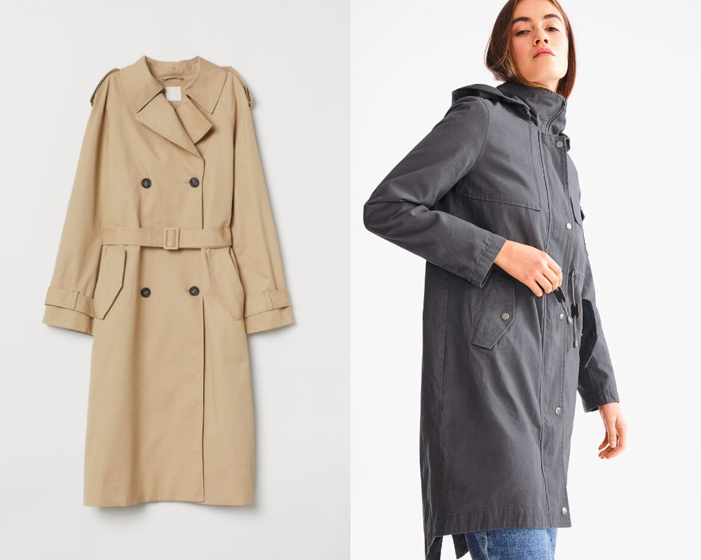Codzienne płaszcze z H&M i C&A 