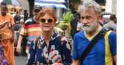 Tak wygląda 71-letnia Susan Sarandon. Wzorzysta sukienka i adidasy