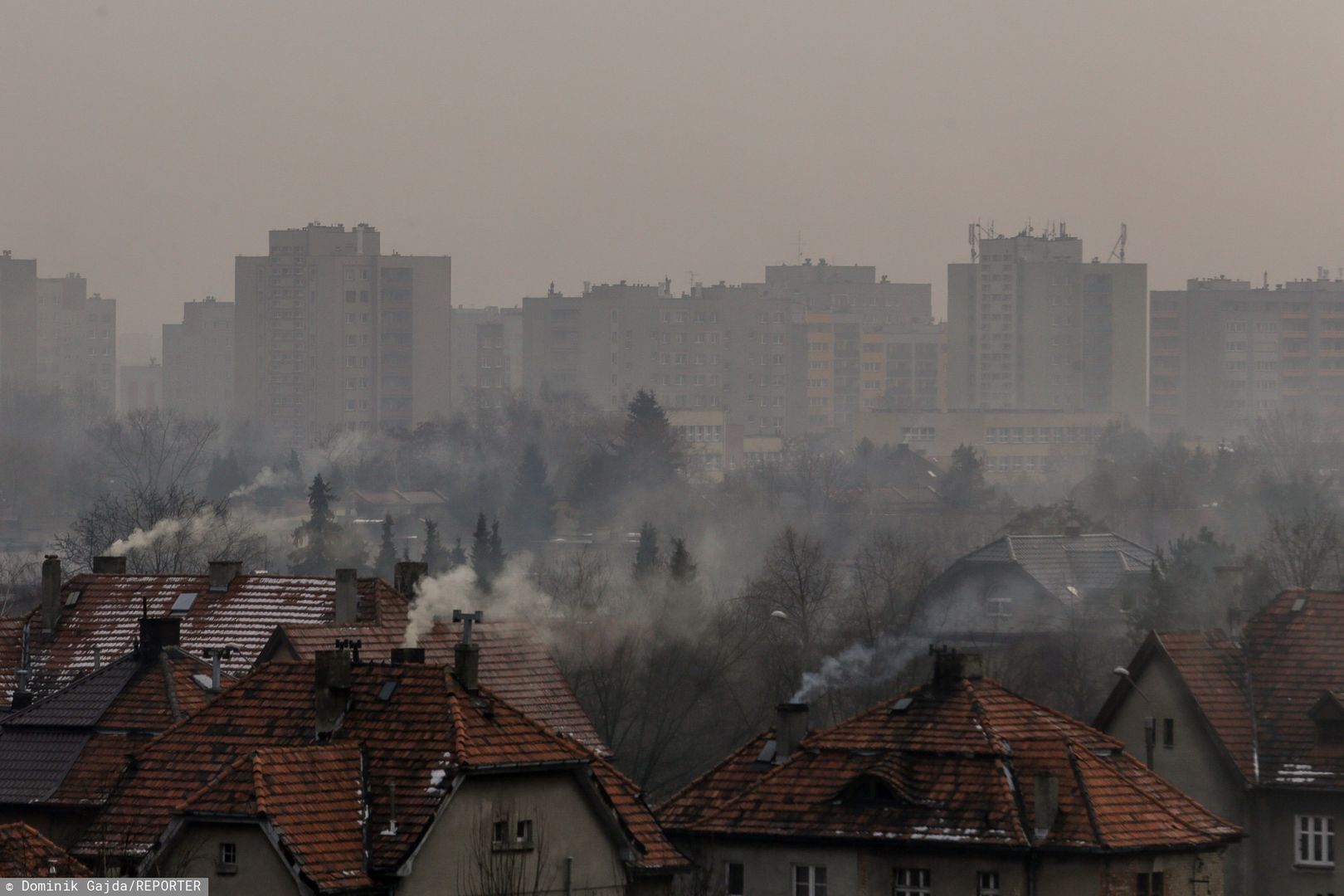 Smog w Rybniku. Na początku 2017 r. norma szkodliwych pyłów w powietrzu przekroczyła 3126 proc.