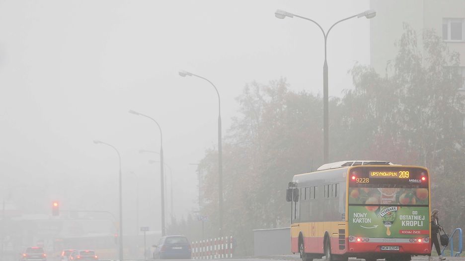 Smog w Warszawie 12 listopada 2019 r.