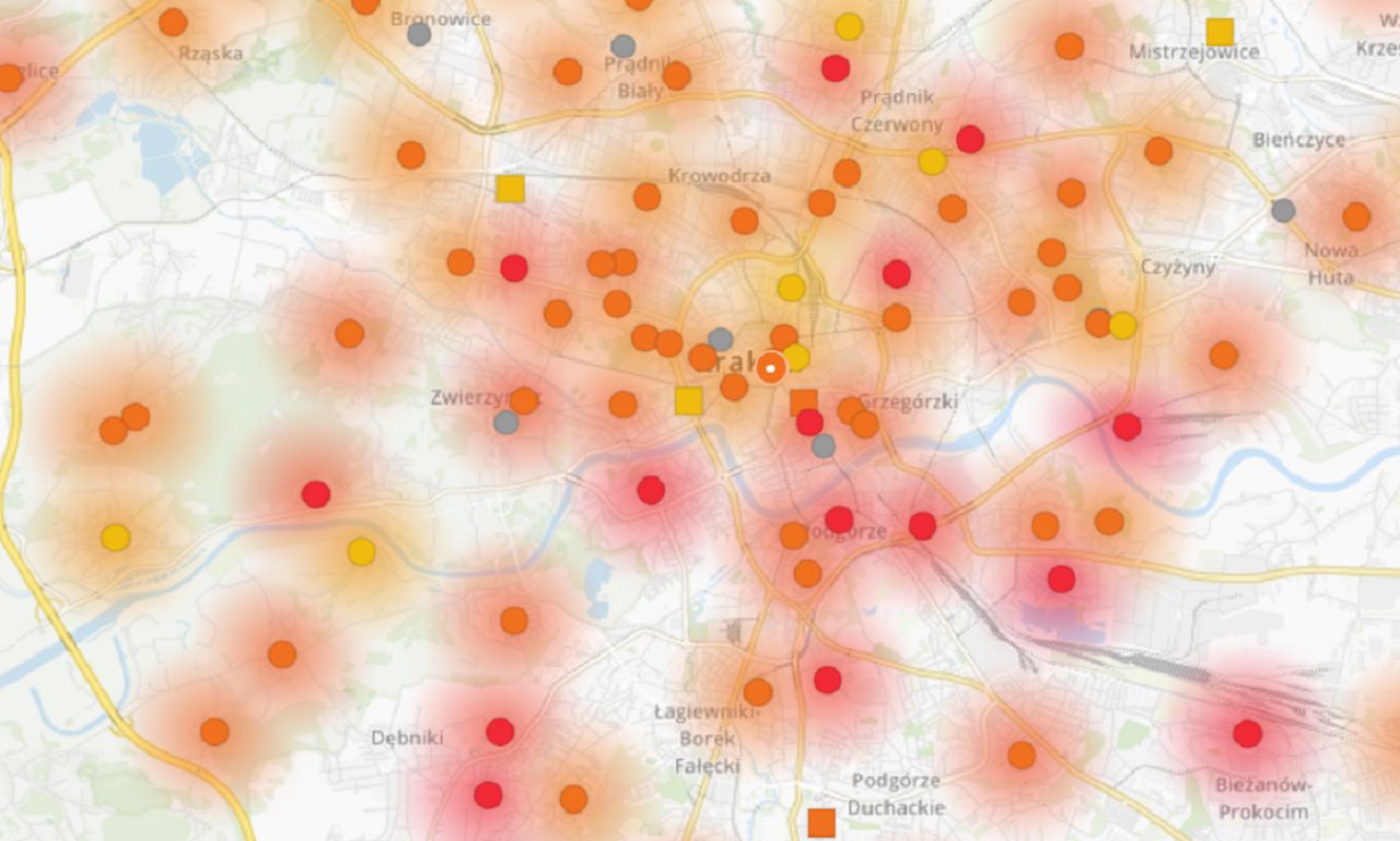 Smog atakuje. Fatalna jakość powietrza w polskich miastach. Wśród nich Kraków i Rybnik