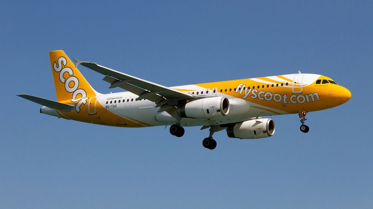Samolot Scoot Singapur