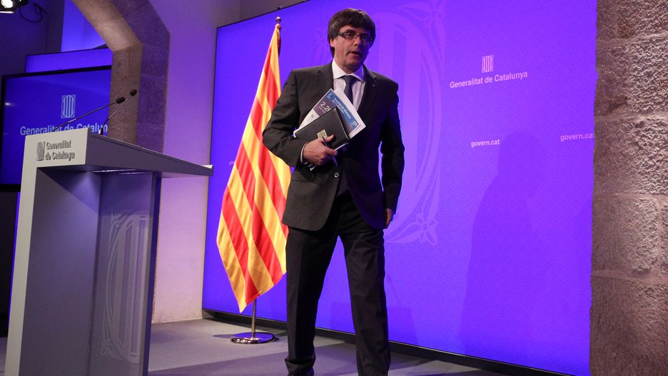 Premier Katalonii Carles Puigdemont