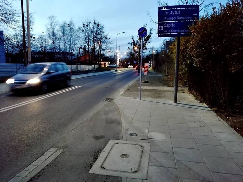 Wrocław: osobliwy chodnik bez zakończenia