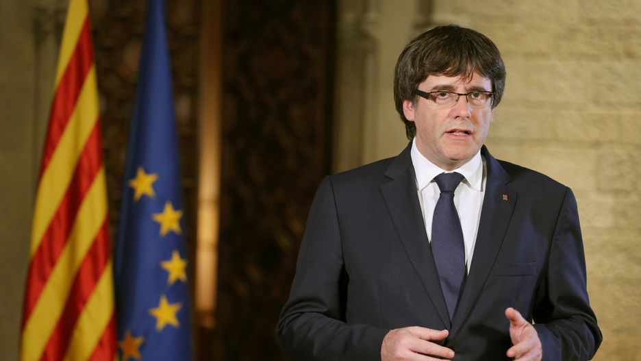 Carles Puigdemont wygłosił przemówienie w Barcelonie