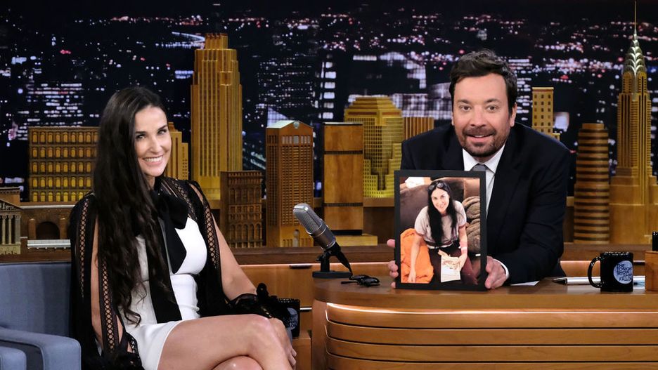 Demi Moore i Jimmy Fallon