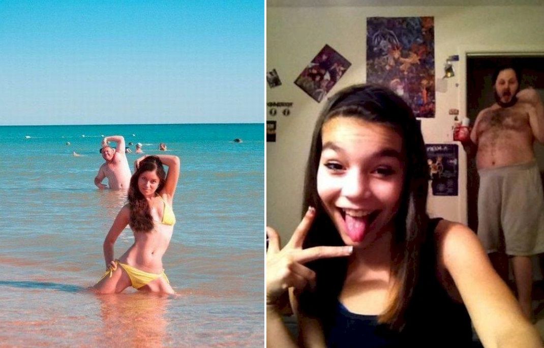 Niegrzeczni tatusiowie. Strollowali dzieciom zdjęcia