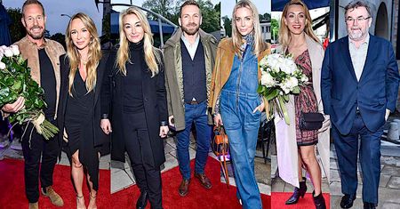 Gwiazdy na otwarciu salonu mebli haute couture: Martyna Wojciechowska, Agnieszka Woźniak-Starak, Joanna Przetakiewicz