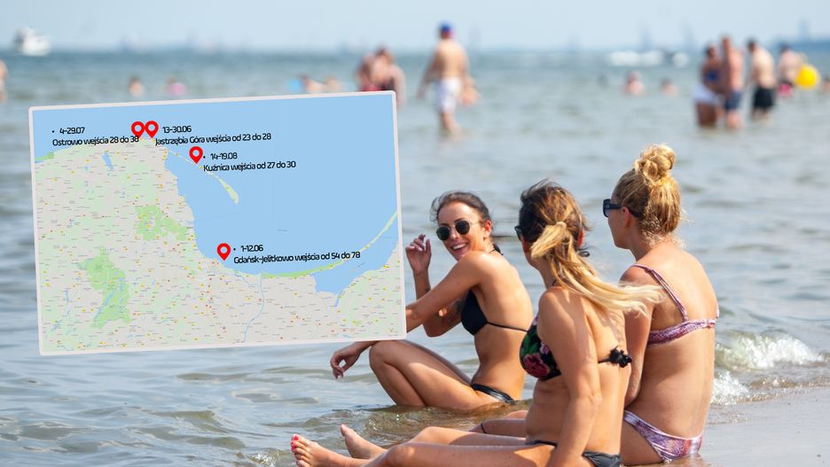 Niektóre plaże Zatoki Gdańskiej będą zamknięte - turyści powinni na bieżąco sprawdzać informacje