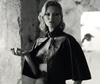 Rockowa Kate Moss w magazynie "Dazed"