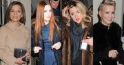 Małgorzata Foremniak, Hanna Bakuła, Marta Kuligowska i Karolina Szostak na premierze sztuki Wesele
