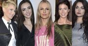 Anna Samusionek i Marcela Leszczak na czarno, żona Mariusza Czerkawskiego w różu, a Ewa Mielnicka w oryginalnej bluzce