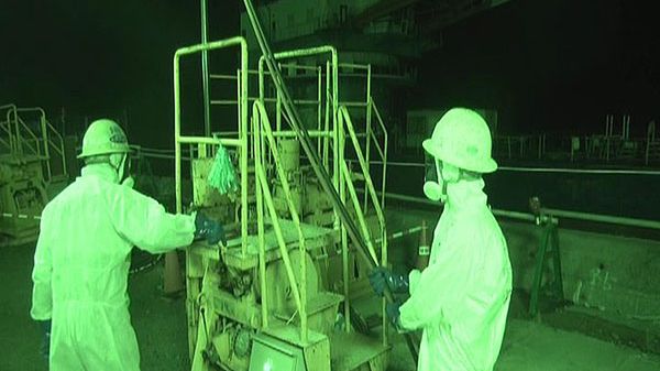 Pracownicy elektrowni Fukushima I
