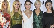 Ewa Pacuła w sukni w kwiaty, Joanna Jabłczyńska z dekoltem, a Joanna Przetakiewicz i Paulina Smaszcz-Kurzajewska w cekinach