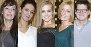 Agnieszka Kaczorowska w czarnej koronce, Edyta Olszówka w turkusie, a Andżelika Piechowiak na czarno-biało