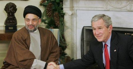 Bush spotkał się z przywódcą irackich szyitów