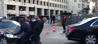 Incydent podczas przyjazdu May. Interweniowała ochrona