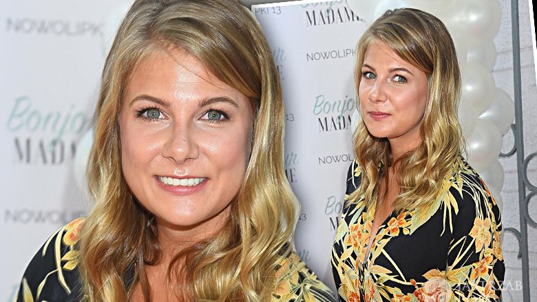 Marta Wierzbicka na otwarciu salonu Julii Kamińskiej