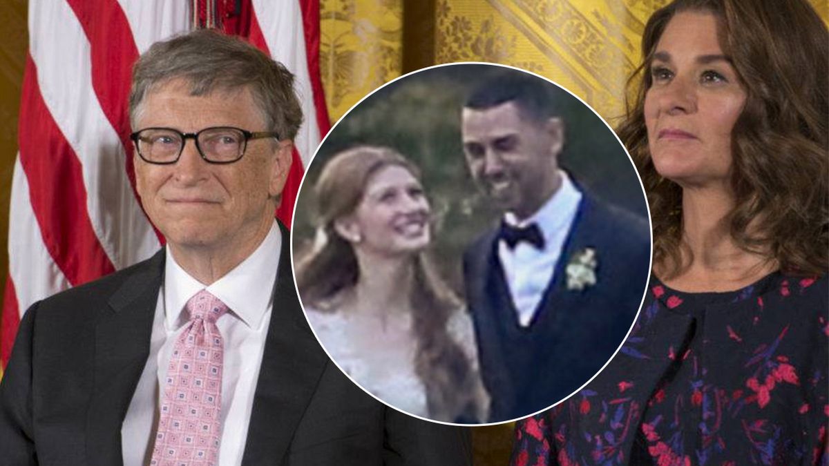 Córka Billa Gatesa wzięła ślub. Miliarder z byłą żoną razem poprowadzili ją do ołtarza. Suknia panny młodej to dzieło sztuki