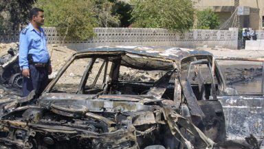 Samochód, który eksplodował w Bakubie