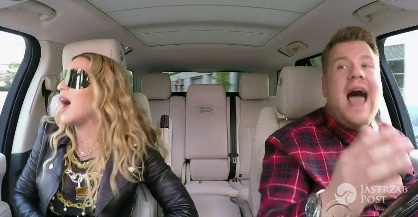 Madonna i James Corden podczas Carpool Karaoke