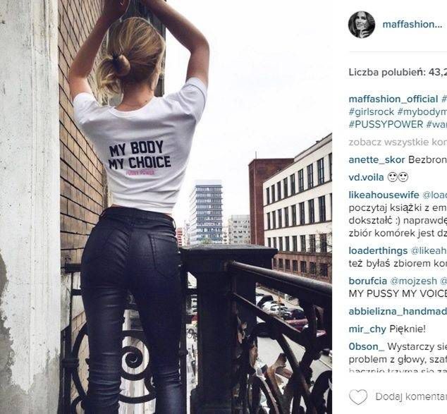 Maffashion wywołała burzę na Instagramie