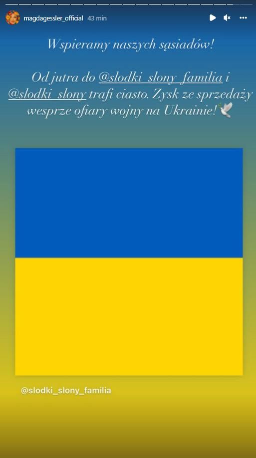 Magda Gessler wspiera Ukrainę
