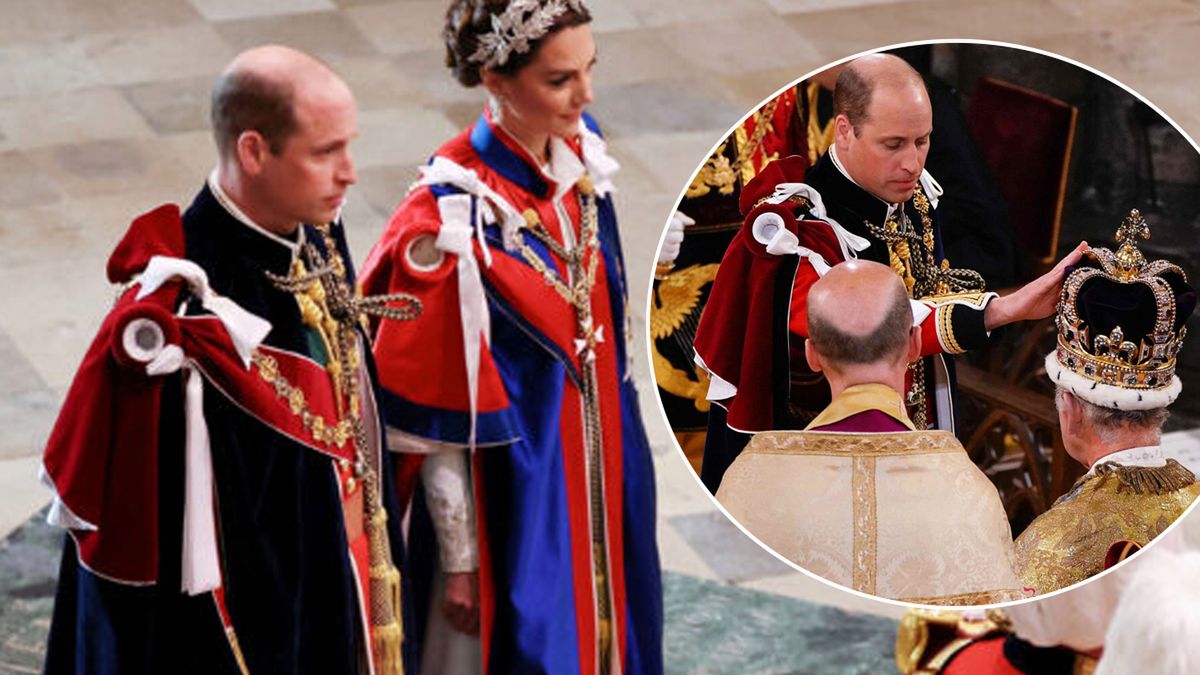 Koronacja króla Karola III. Książę William nerwowo bronił się przed wielką wpadką. Kamery i aparaty wszystko uchwyciły
