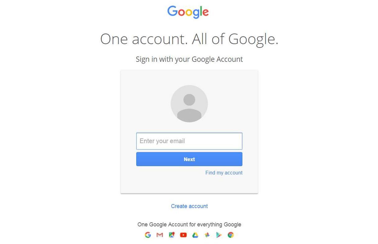 Poczta Gmail oraz konto Google posiadają tą samą stronę logowania. Na ilustracji anglojęzyczna strona, na którą kierują hakerzy.