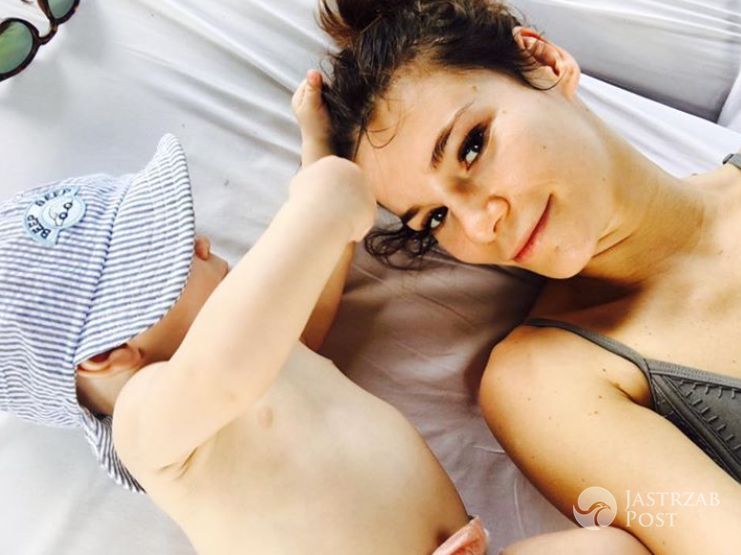 Maja Bohosiewicz z synem