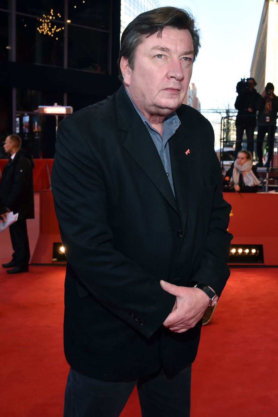 the 'The Other Side of Hope' (Toivon tuolla puolen) premiere during the 67th Berlinale International Film Festival Berlin at Berlinale Palace on February 14, 2017 in Berlin, Germany. 