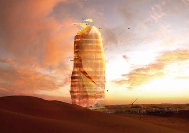 Chcą zbudować "Pionowe miasto" na piaskach Sahary