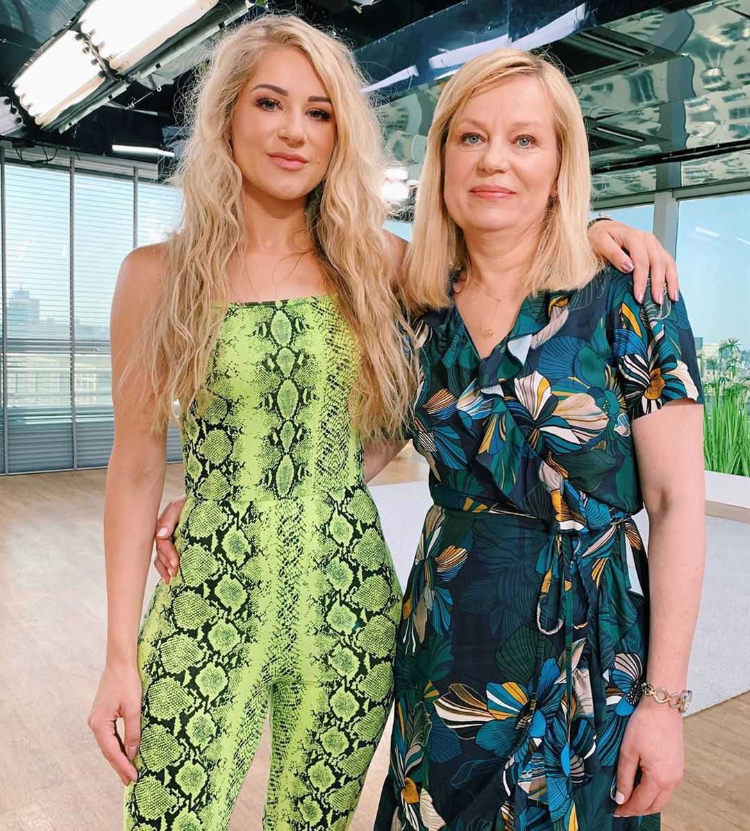 Madzia Wójcik z mamą w Dzień Dobry TVN (fot. Instagram)