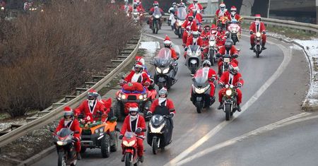 1 500 Mikołajów na motocyklach przejechało przez Trójmiasto