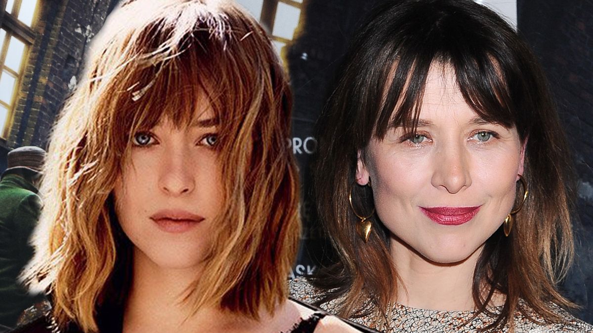 Dakota Johnson na okładce brytyjskiego "Vogue'a" (luty 2016) i Katarzyna Herman (fot. Vogue, ONS)