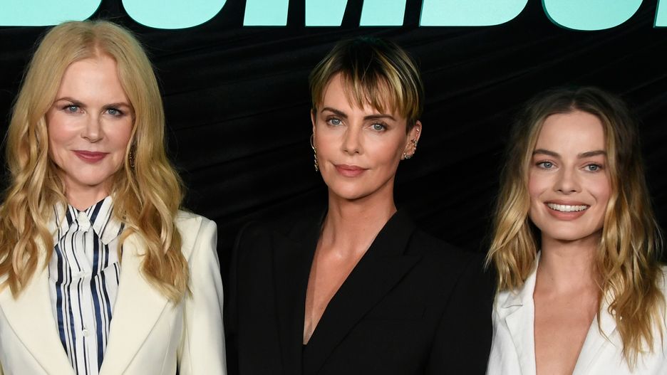 "Bombshell". Nicole Kidman, Margot Robbie, Charlize Teron oraz inni na pokazie filmu.
