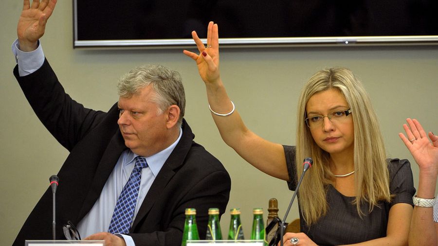 Małgorzata Wassermann na posiedzeniu komisji ds. Amber Gold