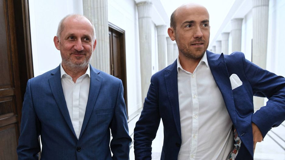 Wybory parlamentarne 2019. Szef klubu PO-KO Sławomir Neumann i wiceprzewodniczący Platformy Borys Budka
